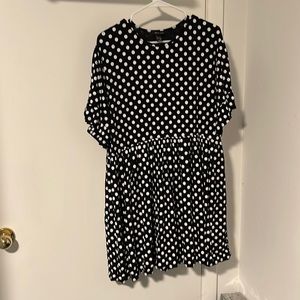 New Look Black and White Polka Dot Dress